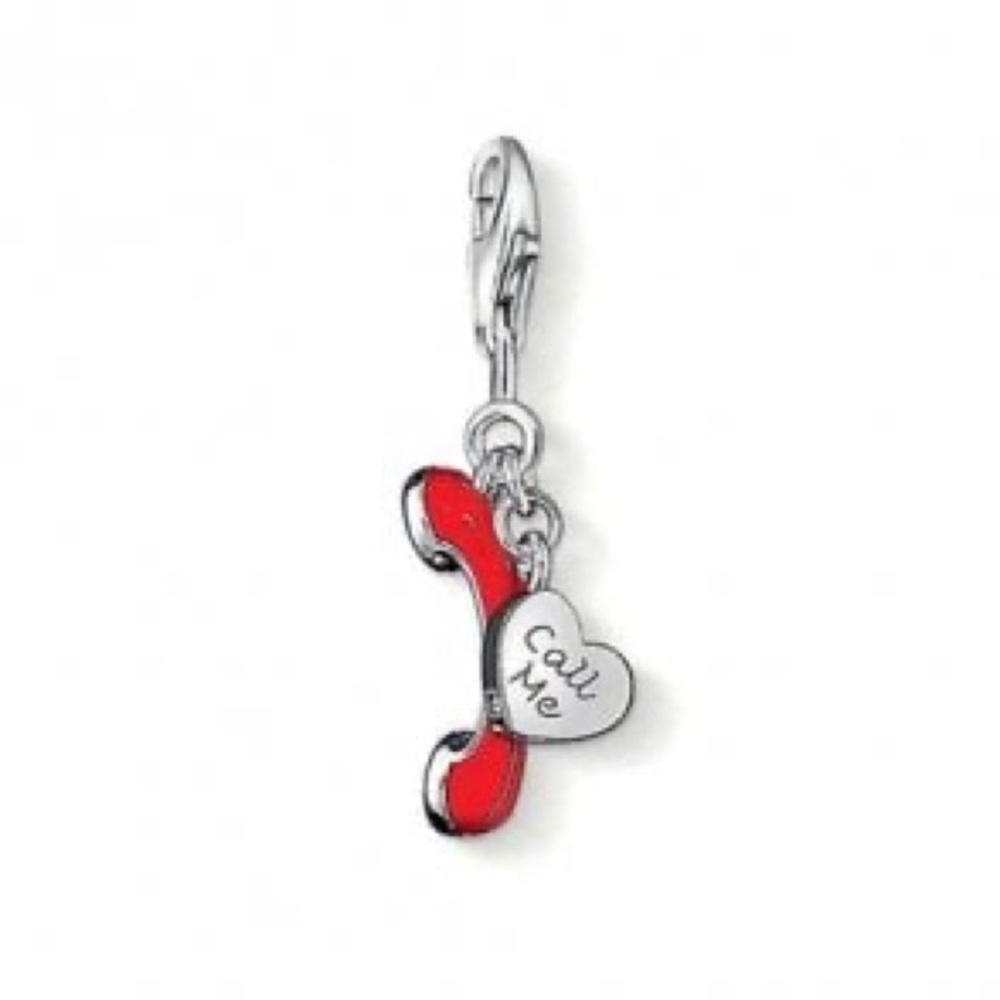 BNWT Sterling silver phone charm by Thomas Sabo